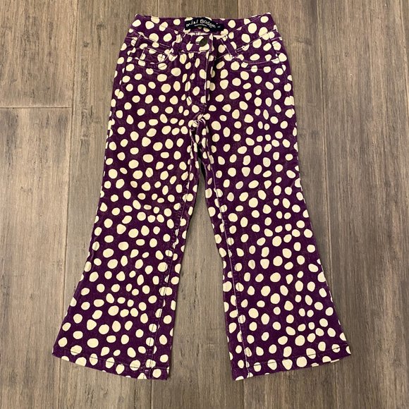 Mini Boden Other - Mini Boden Girls Velvet Boot Cut Pants 4 y